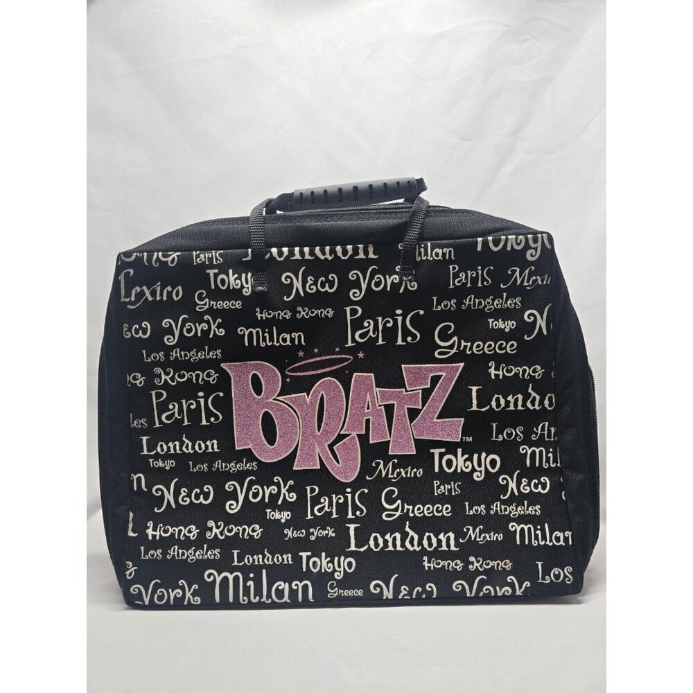 Vintage"BRATZ WORLD TOUR"doll carrying bag travel  storage case 2003 MGA- Stains